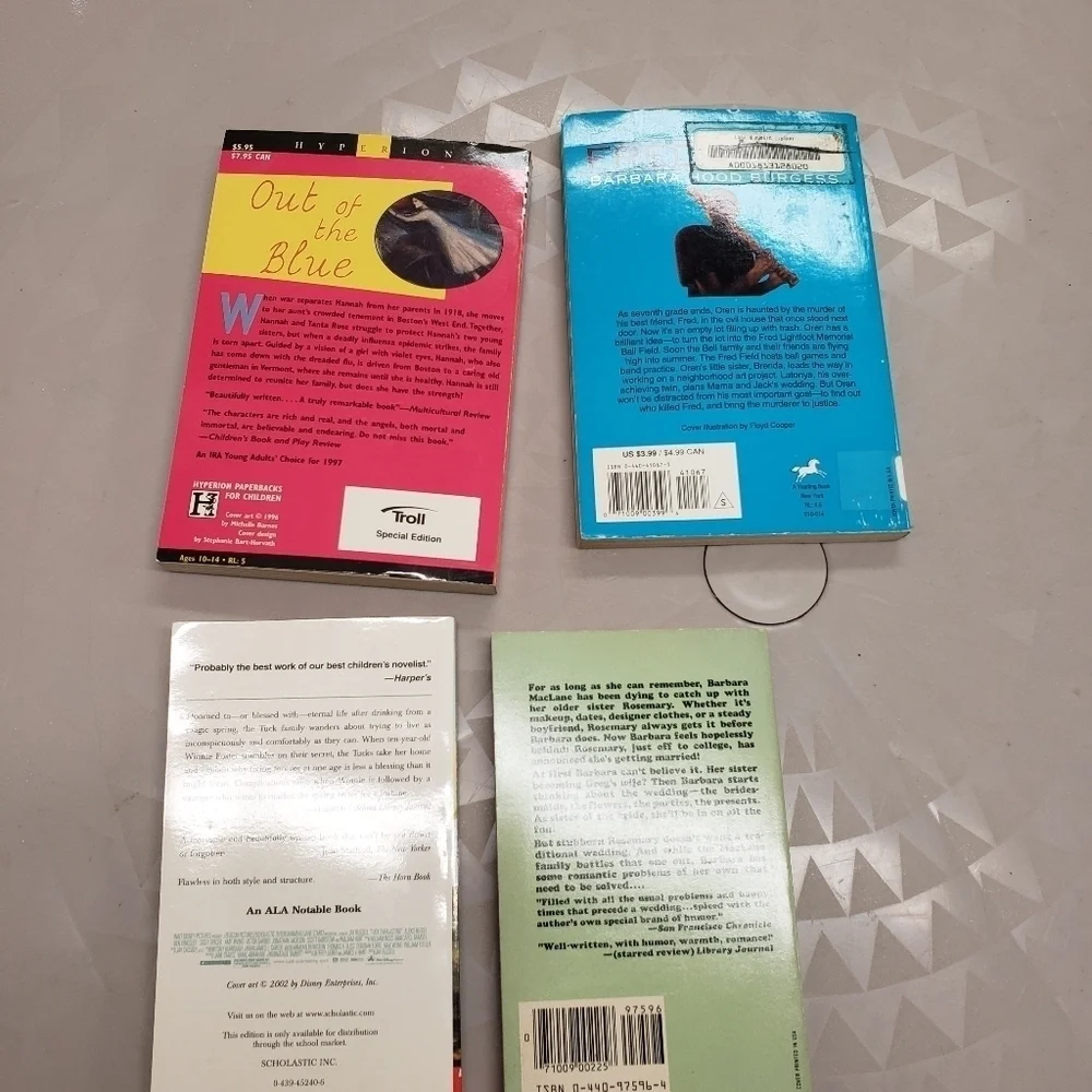 kids/ preteen chapter book bundle of 4